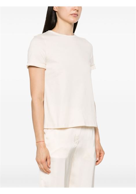 White pleat-detail T-shirt - women 'S MAXMARA | 2419971043600005